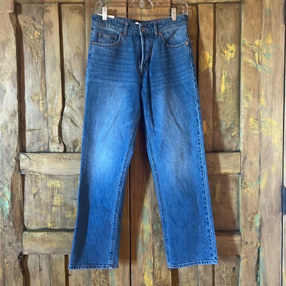 H&M high waisted straight jeans NWT